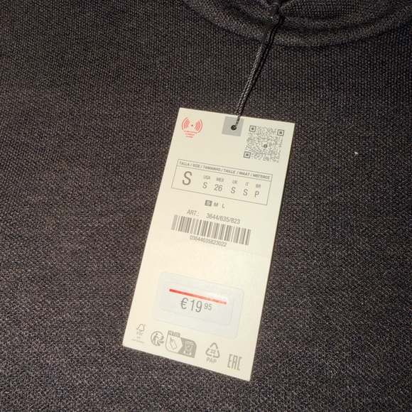 Zara Charcoal Knit Sweater - Picture 2 of 2